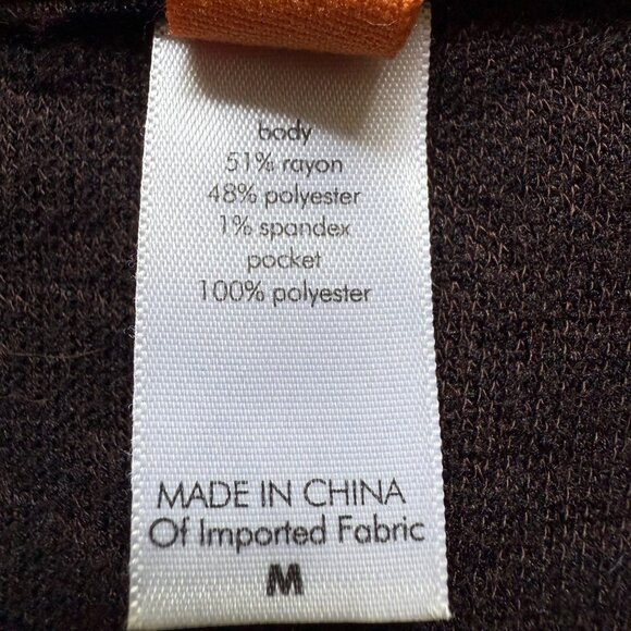 Lucy Size M Brown & Black Cheetah Animal Print Mock Neck Full Zip Jacket - Picture 7 of 12